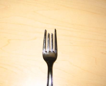 Deformed fork