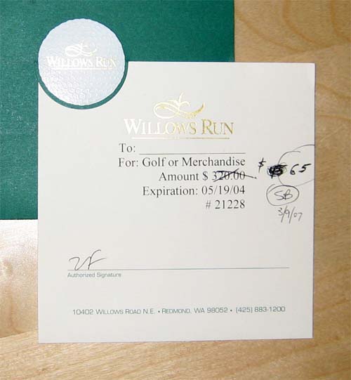 Gift Certificate