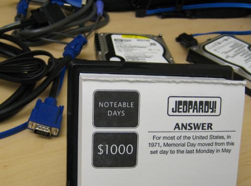 Jeopardy Calendar Typo