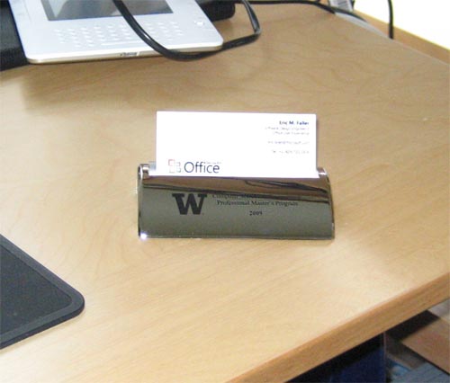 University of Washington business card holder